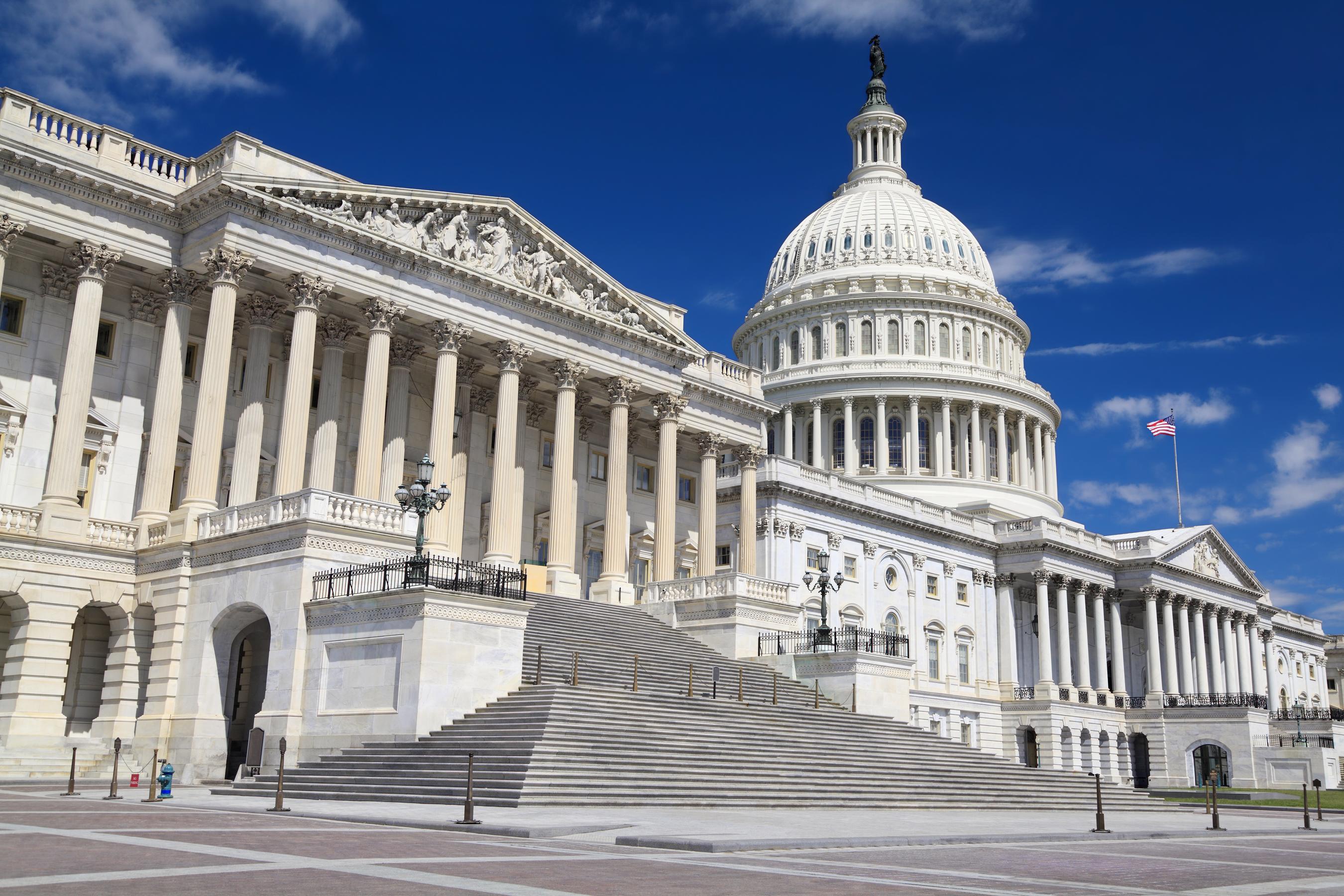 Vue panoramique de Washington, D.C. avec les monuments emblématiques